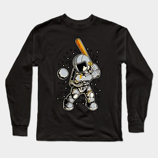 Astronaut Baseball • Funny And Cool Sci-Fi Cartoon Drawing Design Great For Anyone That Loves Astronomy Art Long Sleeve T-Shirt